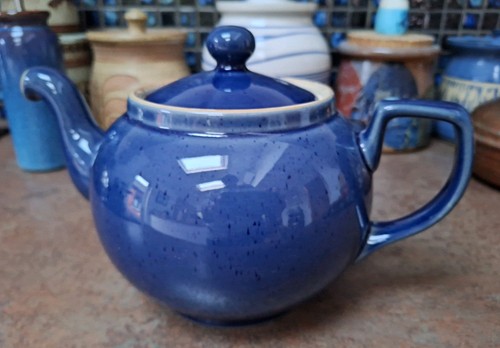 Denby teapot pint blue - 2,