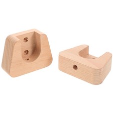 2pcs Wood Curtain Rod Brackets
