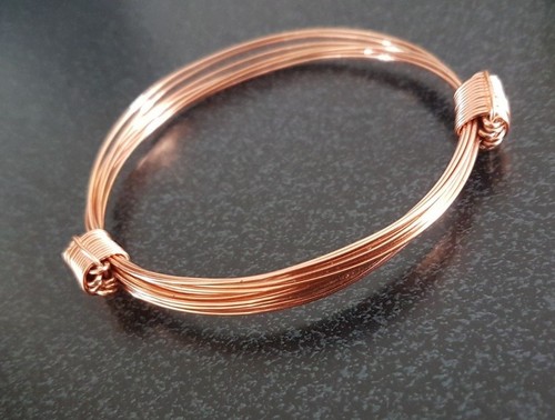 Copper elephant hair bracelet - elephant,