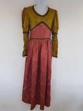 Vintage Dress Long Maxi Renaissance Period Costume Handmade Medieval Size 12