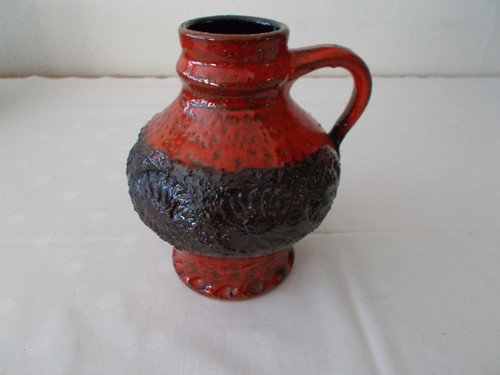 Fat lava handle vase - lava,