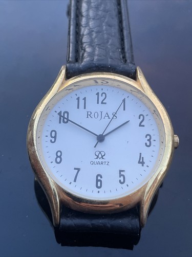 Rojas unisex gold tone watch