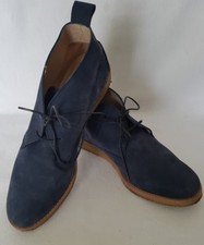 HB Made in Italy Ladies Suede Leather Lace Up Brogue Shoes EU 38 UK 5 Navy Blue