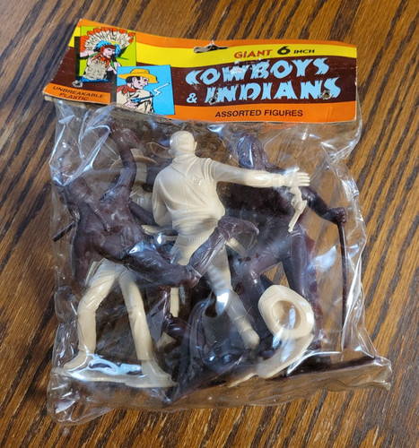 Vtg nos marx cowboy - nos, 6"