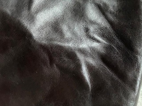 Not self adhesive real leather - not,