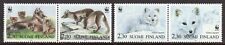 Finland 1993 W.W.F. Arctic Fox set fine fresh MNH