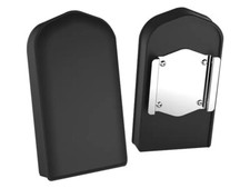 Khrome Werks Lowboy Upright Sissy Bar Pad Plain Black Vinyl 37-130 BC20682