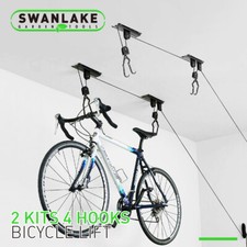 2-Pack Bike Lift Hoist Bicycle