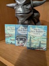 1993 First Edition - Poems By J R R Tolkien - Miniatures - 3 Volume Set