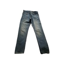 H&M Jeans 31 Waist 32 Leg Blue Washed Look Denim Straight Leg Men's