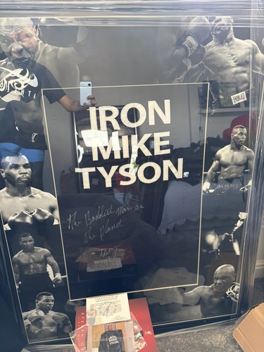 Mike tyson signed boxing robe - boxing,