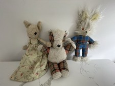 Vintage 1960s / 1970s Handmade Cuddly Toys / Teddy bears x3