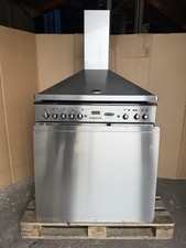 Rangemaster Toledo 90 D/F Stainless Steel Cooker With Hood & Splashback