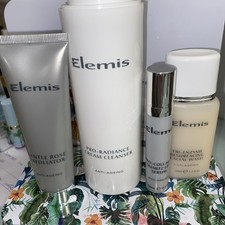 ELEMIS PRO- RADIANCE CREAM CLEANSER 150ml ROSE EXFOLIATOR SERUM & FACIAL WASH