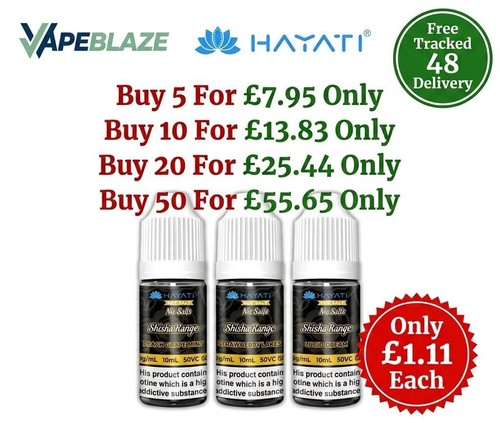 Hayati shisha nic - salt, 10ml