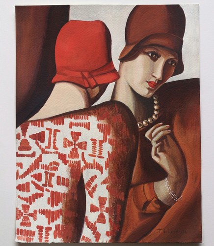Tamara lempicka hamdmade - tamara,