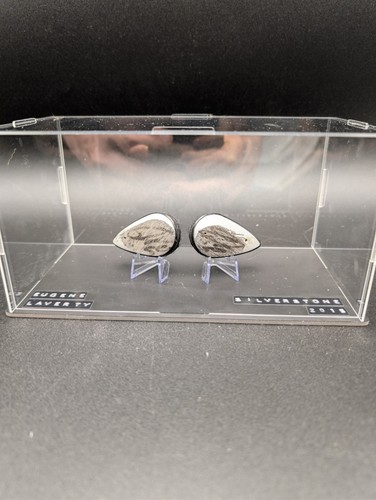 Race worn elbow sliders - worn, signed