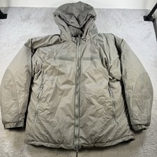 Military Gen III Layer 7 Extreme Cold Weather Parka Men Large Gray Full Zip Hood