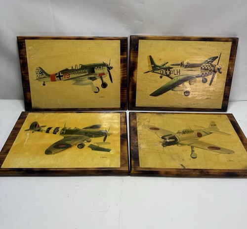Vintage military aircraft wall - military,