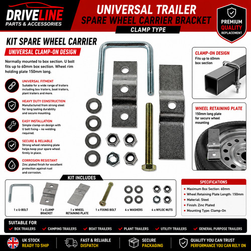 Universal trailer spare wheel - universal,