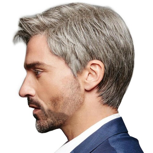 Men real hair wig toupet - real,