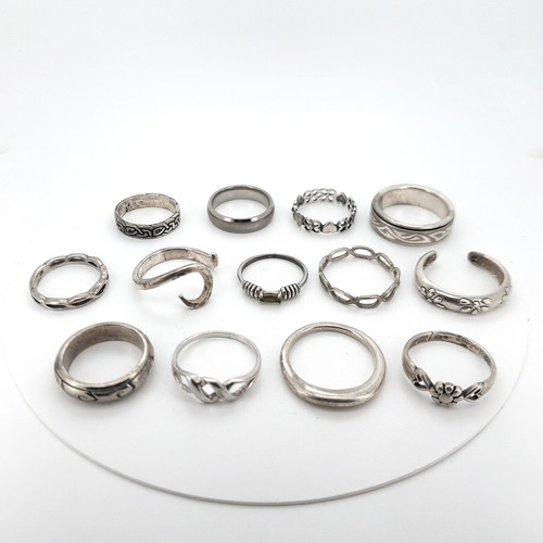 Silver tone ring - silver, job