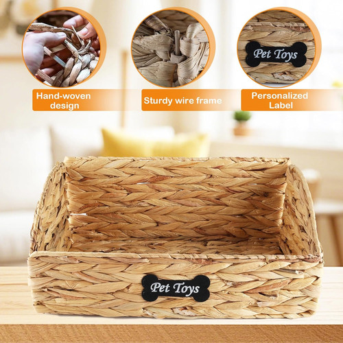 Trapezoid pet dog toy basket - pet,