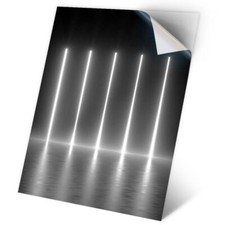 1 x Vinyl Sticker A2 - BW - Neon Lights Retro 80's #35577