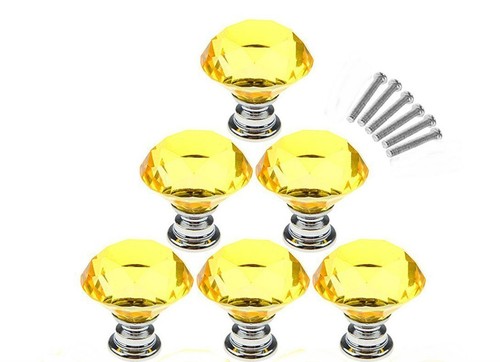 Glass crystal door knob - door,