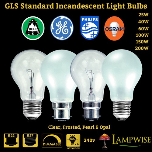 Standard gls light bulbs - standard,