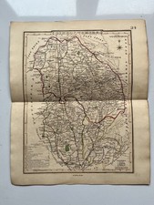 Antique hand coloured map of