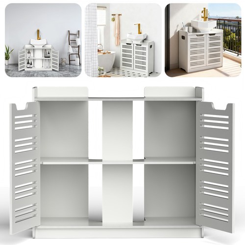White bathroom under sink - white,