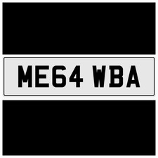 MEGA ME64 WBA NUMBER PLATE