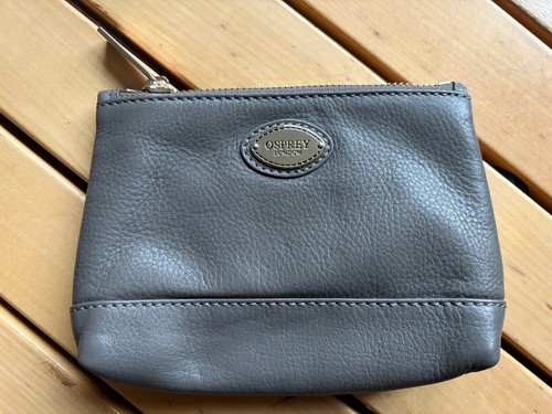 Osprey grey leather cosmetics - grey,