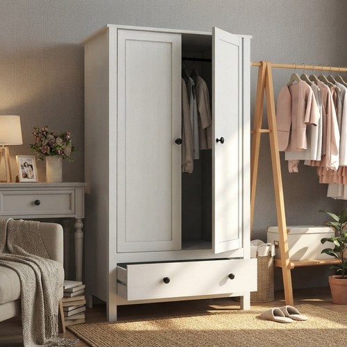 Large capacity door wardrobe - 2-door,