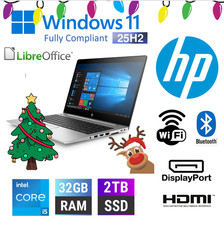 CHEAP FAST Windows 11 14" Laptop CORE i5 8th Upto 32GB RAM 2TB SSD WIFI 1080P