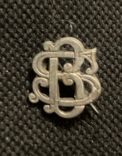 Vintage silver tone monogram - vintage,