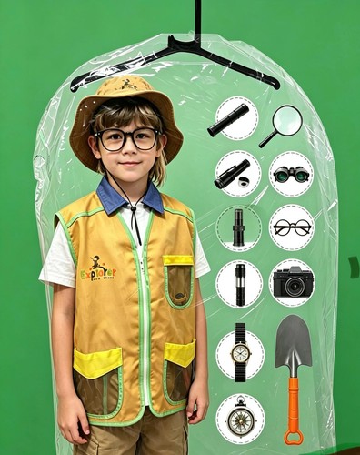 Kids explorer costume pretend - costume,