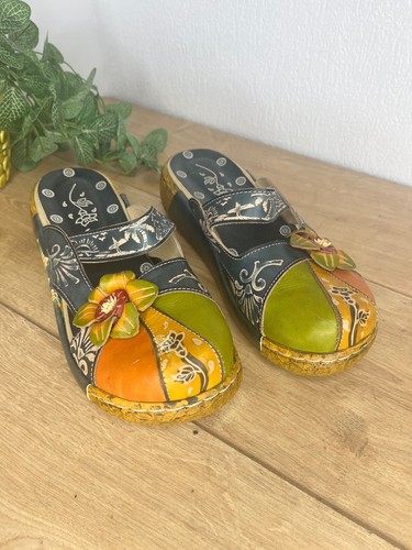 Womens artisan leather clogs - womens,