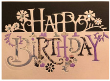 Happy Birthday Metal Cutting