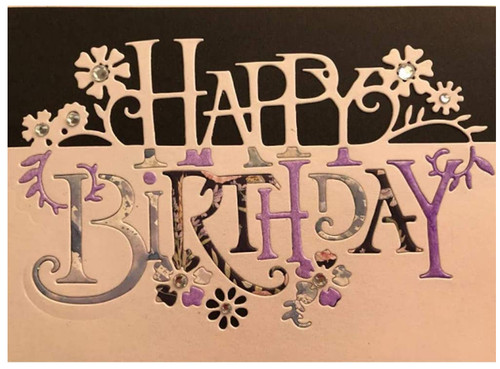 Happy birthday metal cutting - happy,