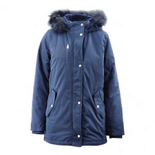 MARKS & SPENCERS Blue padded Coat Girls Full Zip Hooded RRP £49.00
