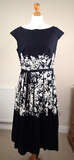 Laura Ashley Size UK 14 40 Pure Cotton Vintage 50s Style Fit and Flare Dress