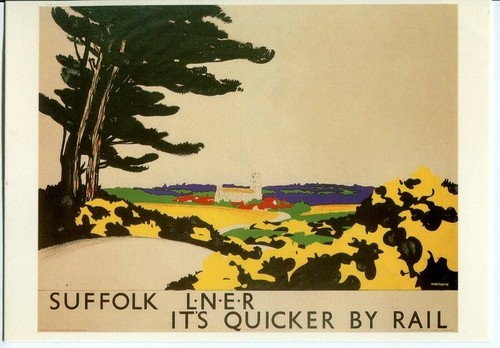 Railways lner suffolk church - railways,