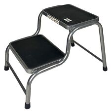 DOUBLE CARAVAN STEP NON SLIP  STOOL HEAVY DUTY METAL CAMPER VAN MOTORHOME STEPS