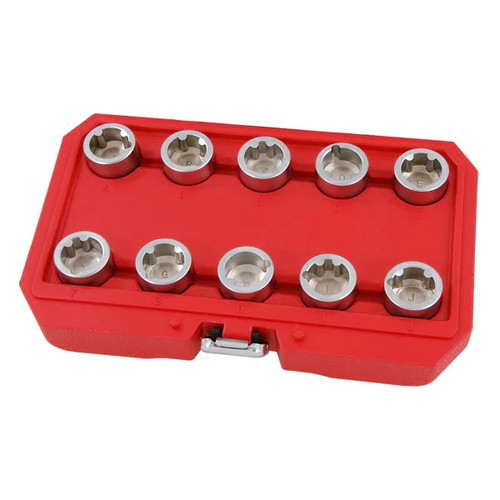 10pc locking wheel nut key - 10pc,