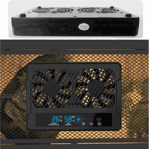 Reptile fan digital display - fan,