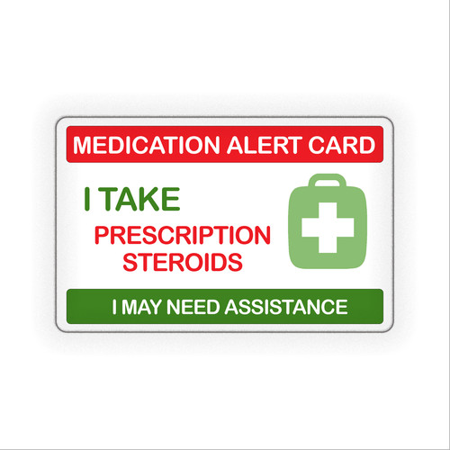 Medication alert card i take - card,