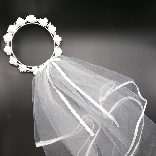 Bride rose decor veil - bride,