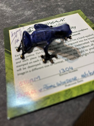 Tim cotterill bronze frog - tim,